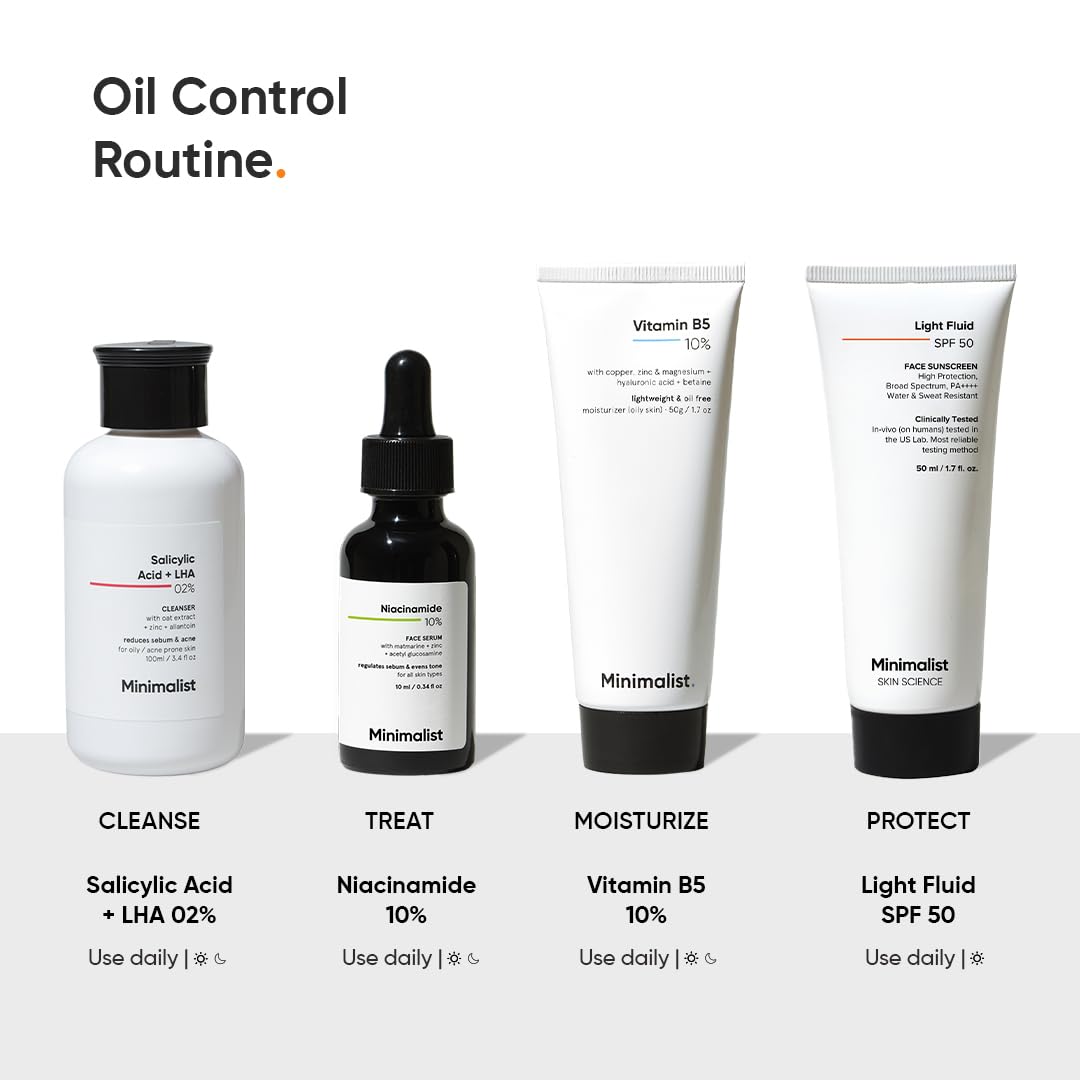 Minimalist Vitamin B5 10% Oil-Free Moisturizer for Face, Lightweight Gel Moisturizer for Oily & Combination Skin, Barrier Repair Face Cream with Glycerine 30gm