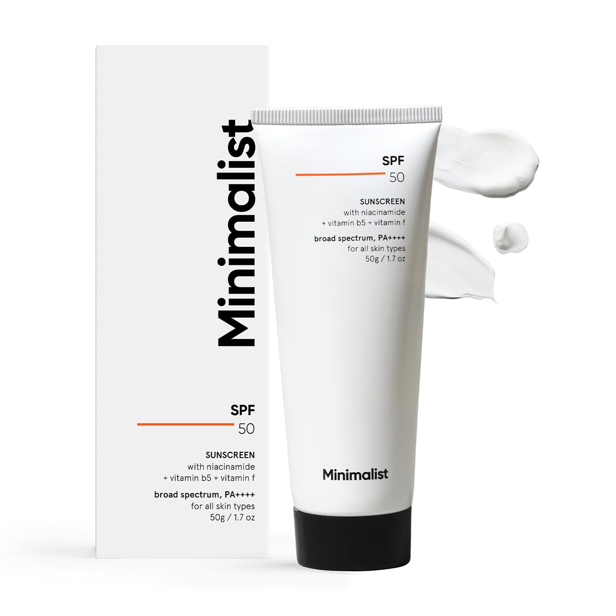 Minimalist Sunscreen SPF 50 PA++++ with Niacinamide & Multi-Vitamins | Broad Spectrum | Hydrating Sun screen for Dry & All Skin Types | Face Sunscreen for Men & Women | 50gm
