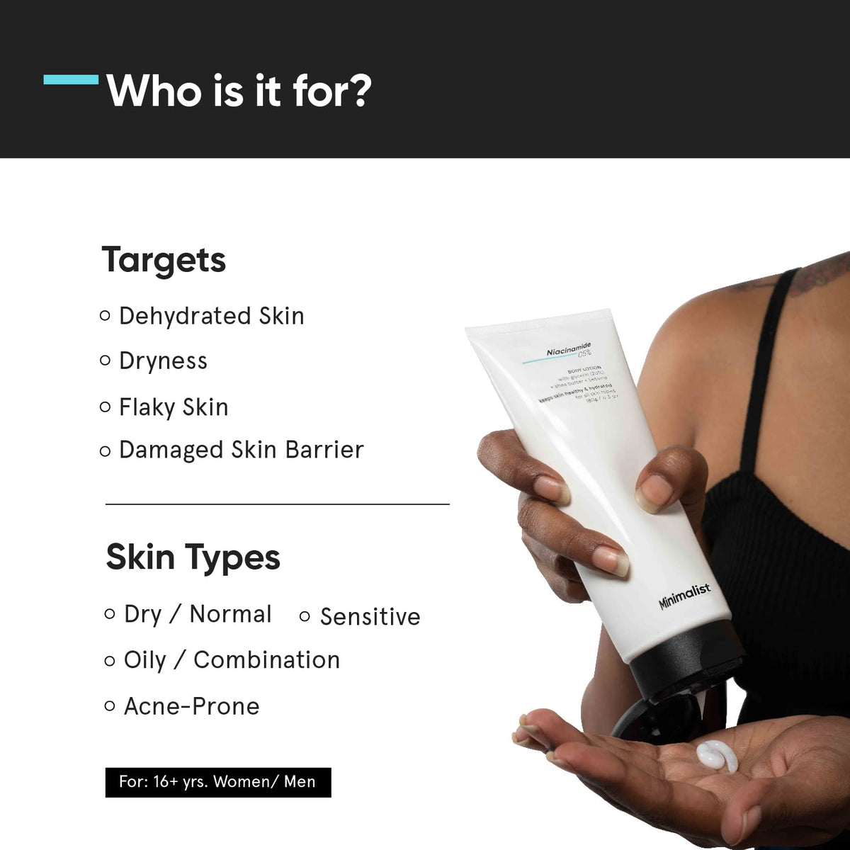 Minimalist Daily Body Care Duo | Salicylic Acid Body Wash + Niacinamide Body Lotion | Cleansing & Hydration Routine for Dry & Rough Skin | For Women & Men