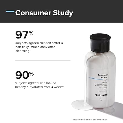 Minimalist 5% Aquaporin Booster | Hydrating Face Wash For Dry Skin with Hyaluronic Acid | Sulphate Free | Non-drying Cleanser | For Women & Men (100 ml)