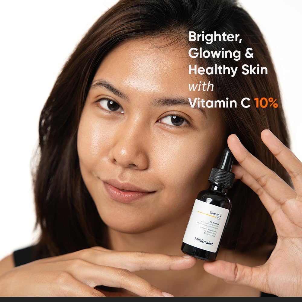 Minimalist Hydration & Brightening Skincare Bundle | Hyaluronic Acid Serum + Brightening Face Serum | For Glowing, Plump & Even-Toned Skin | Lightweight Daily Routine