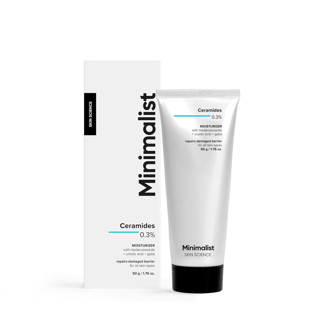 Minimalist 0.3% Ceramide Face Moisturizer For Barrier Repair & Deep Moisturization | Daily Repairing Face Moisturizing Cream | For Oily - Combination Skin | 50g